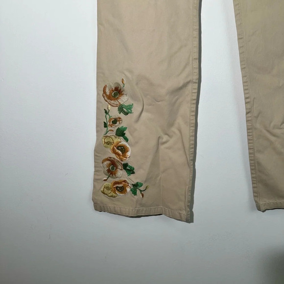 Daisy Fuentes Flared Embroidered Pants - Picture 3 of 4